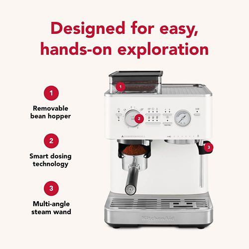 Kitchenaid Coffee machine 5KES6551BPL Porcelain White Lifestyle